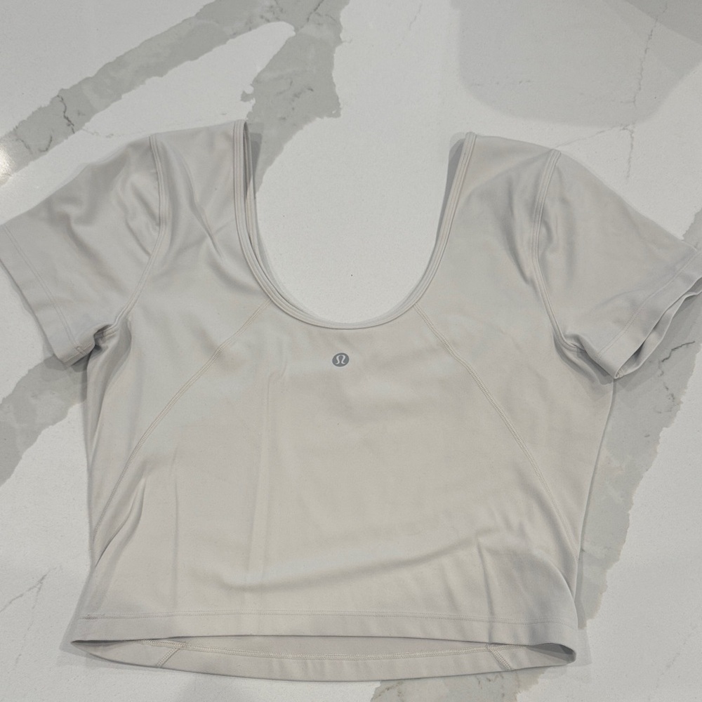 Lululemon Athletica Beige Crop Top